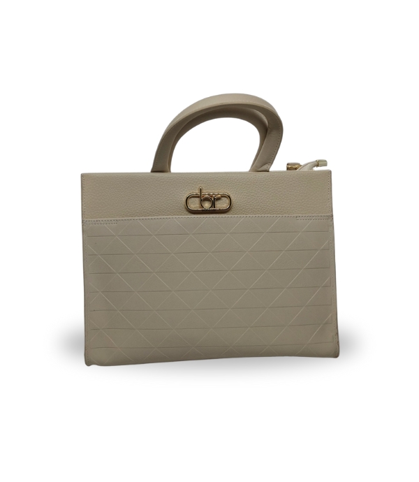 Beira Rio Cream Floter Stretch Handbag for Women Travel and Work HB17 Cream