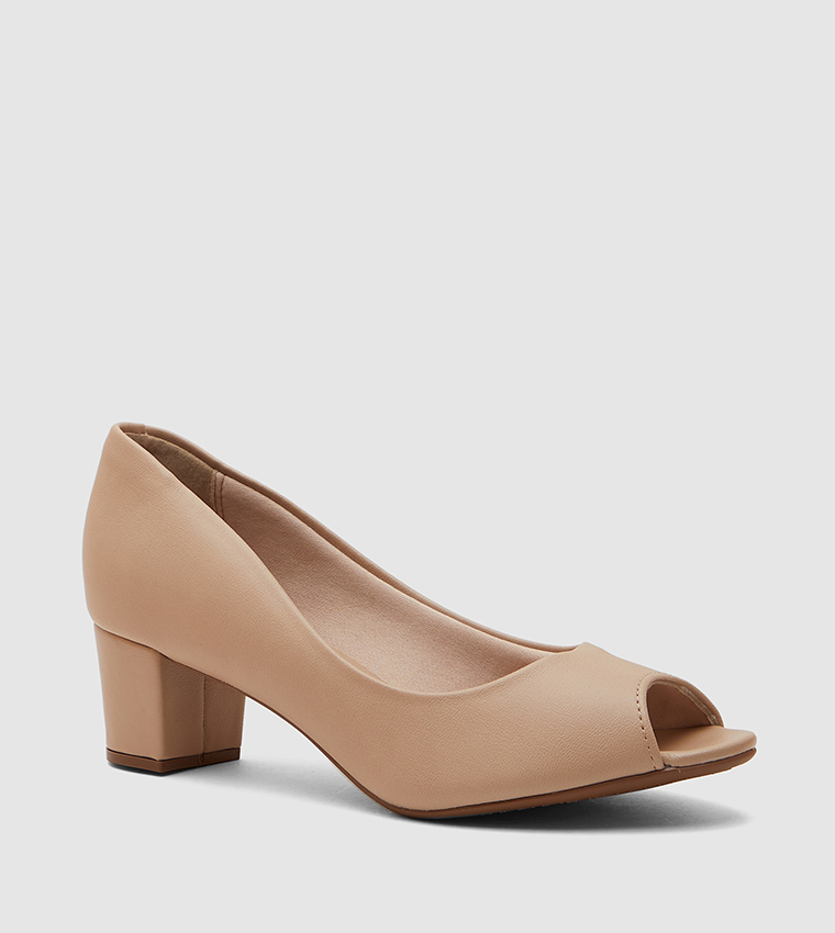 Napa Turim Womens Peep Toe Shoes Classic Material with a Smooth Premium Touch