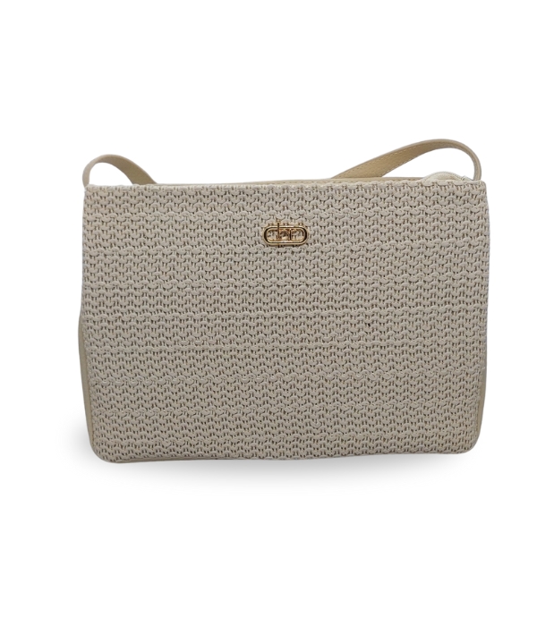 Beira Rio Cream Tira Palha Mali Floter Stretch Bag for Women HB34 Cream