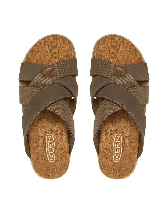 Keen Elle Mixed Slide Women Sandal Brown 39.5