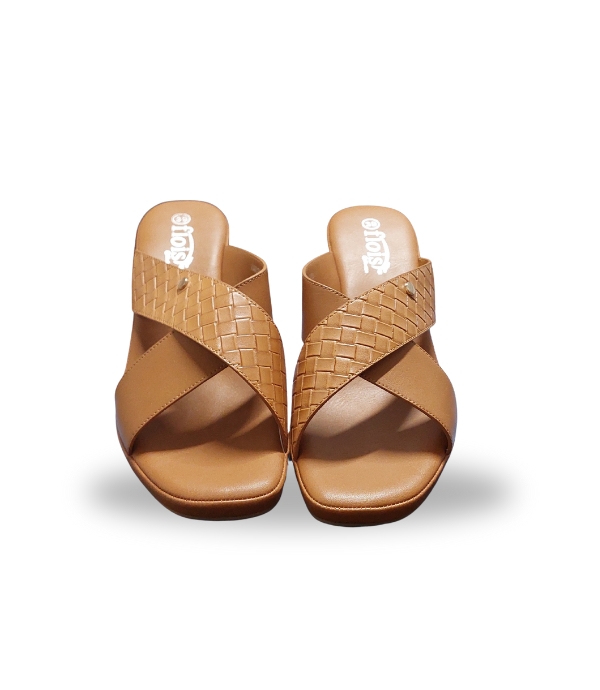 FLOIS CROSS-STRAP SLIP-ON SANDAL