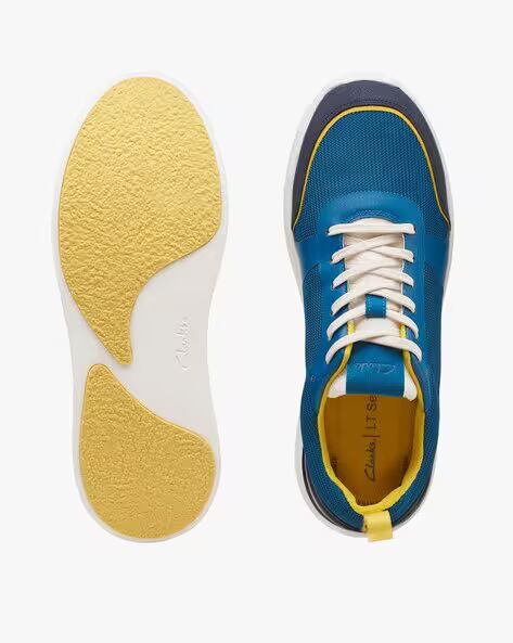 CLARKS LT LACE SPORT SHOES Yellow/Blue 41