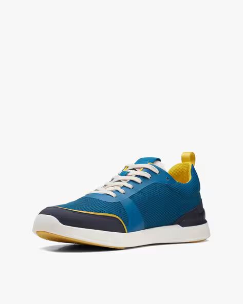 CLARKS LT LACE SPORT SHOES Yellow/Blue 41