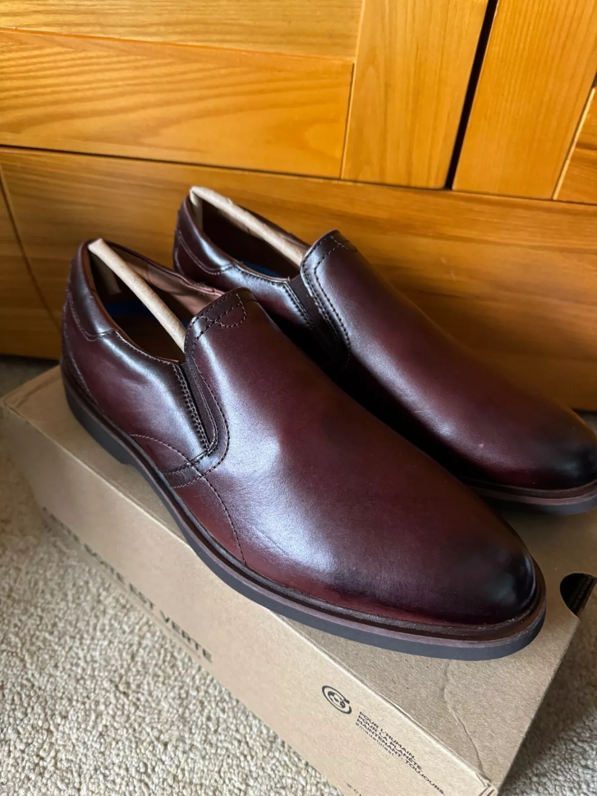 CLARKS MALWOOD EASY LEATHER Brown 41