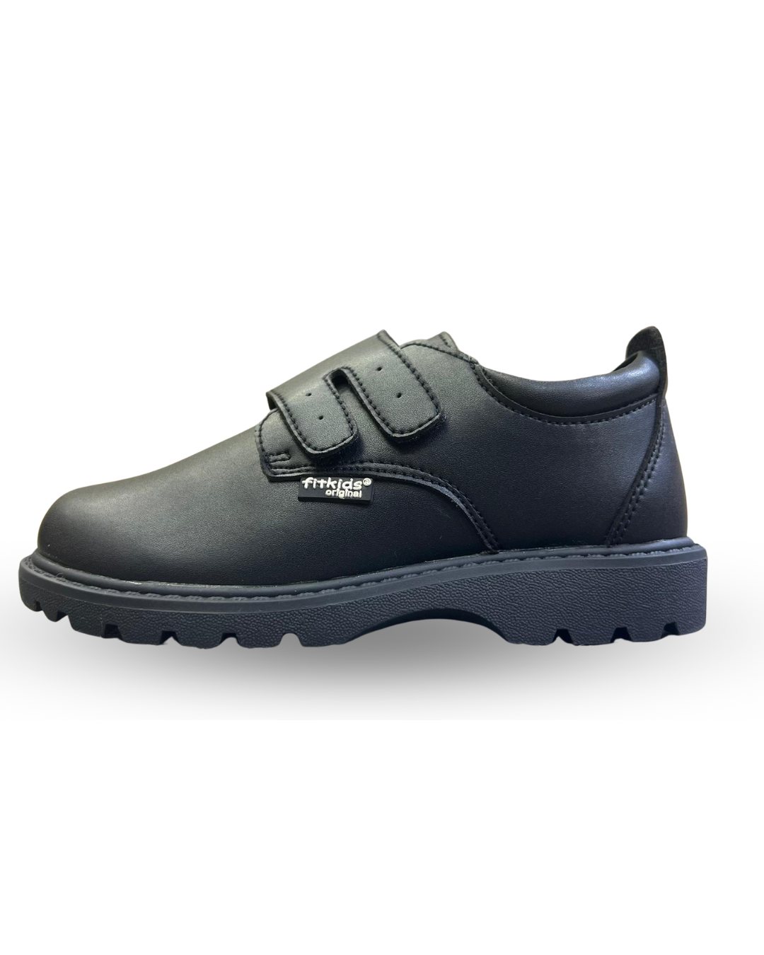 Fit kids School Shoes with strap Black 27