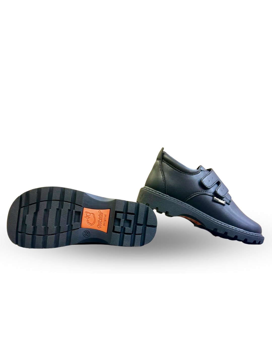 Fit kids School Shoes with strap Black 29
