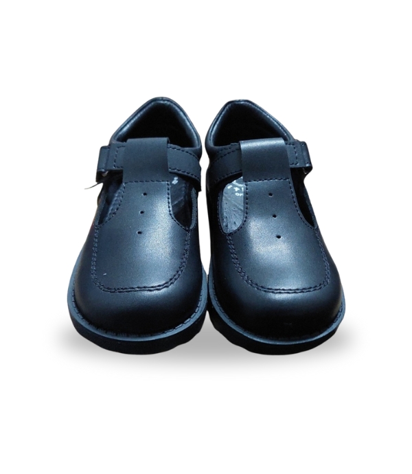 Fitkids Girls classic School Shoes with adjusted strap Black 29