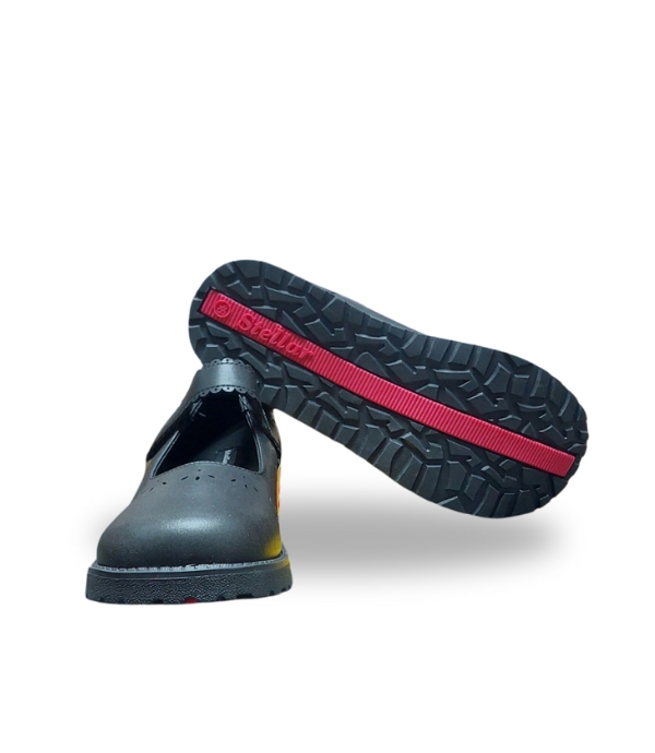 STELLAR STEPS SCHOOL SHOES BLACK 25