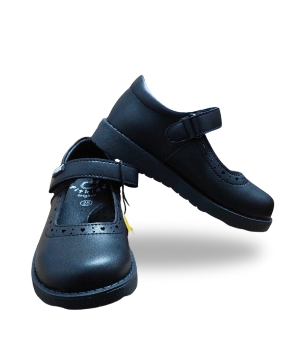 FITKIDS GIRLS MARY JANE SCHOOL SHOES Black 25