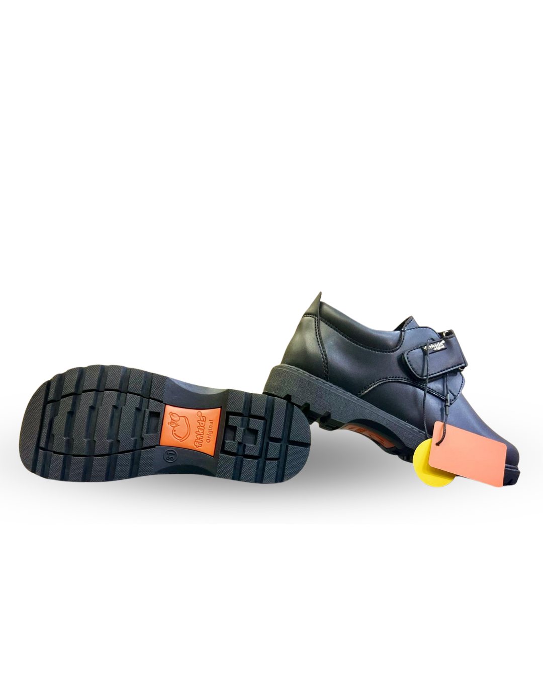 Fitkids Boys School Shoes with adjustable strap Black 32