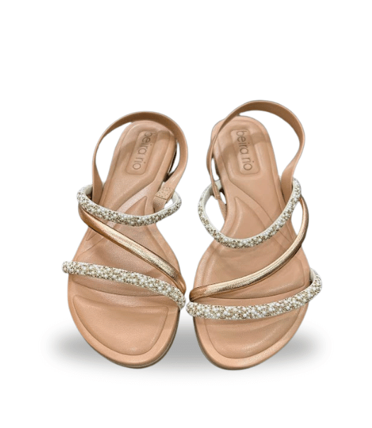 BEIRA RIO Ostra Metalizado Prem Sandals for Women | Stylish Metallic Sandals