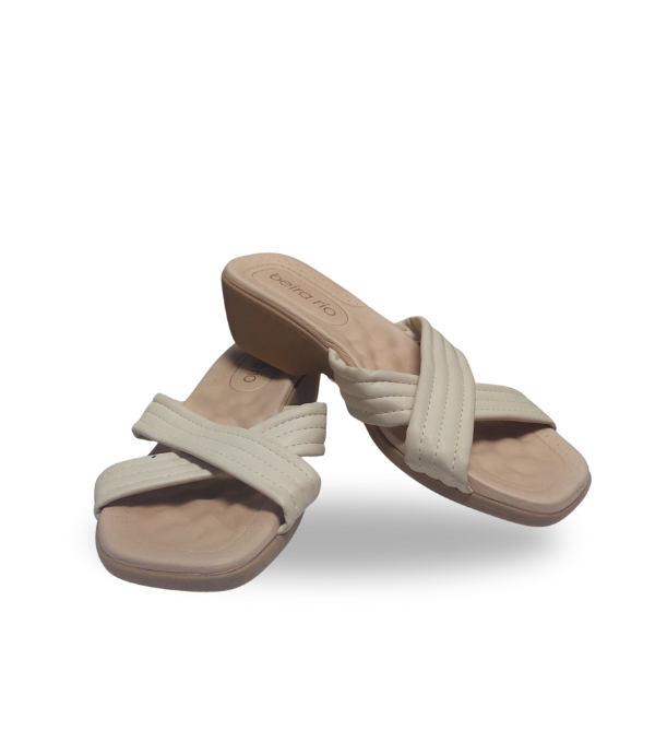 Beira Rio Tira Pronta Sandals Cream 39
