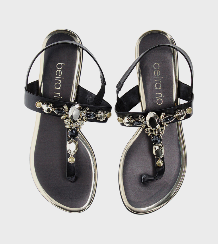 Napa Turim Metal Glamour Sandals Black 38
