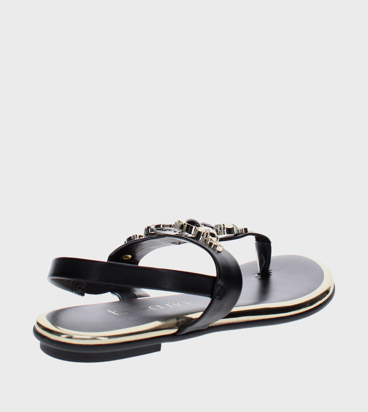 Napa Turim Metal Glamour Sandals Black 38