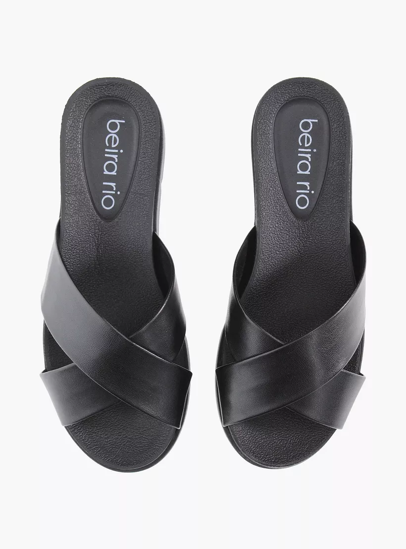 Beira Rio Napa Turim Slip on Sandals Black 39