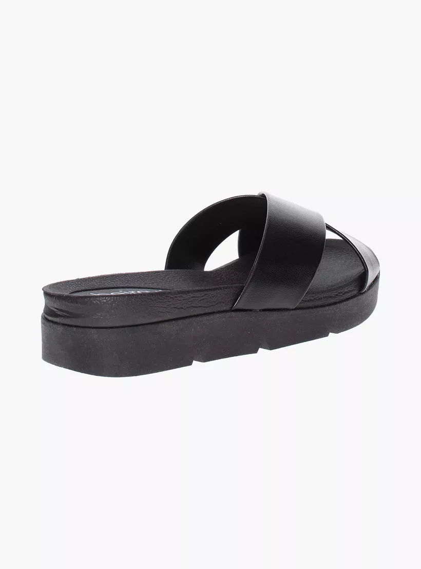 Beira Rio Napa Turim Slip on Sandals Black 42