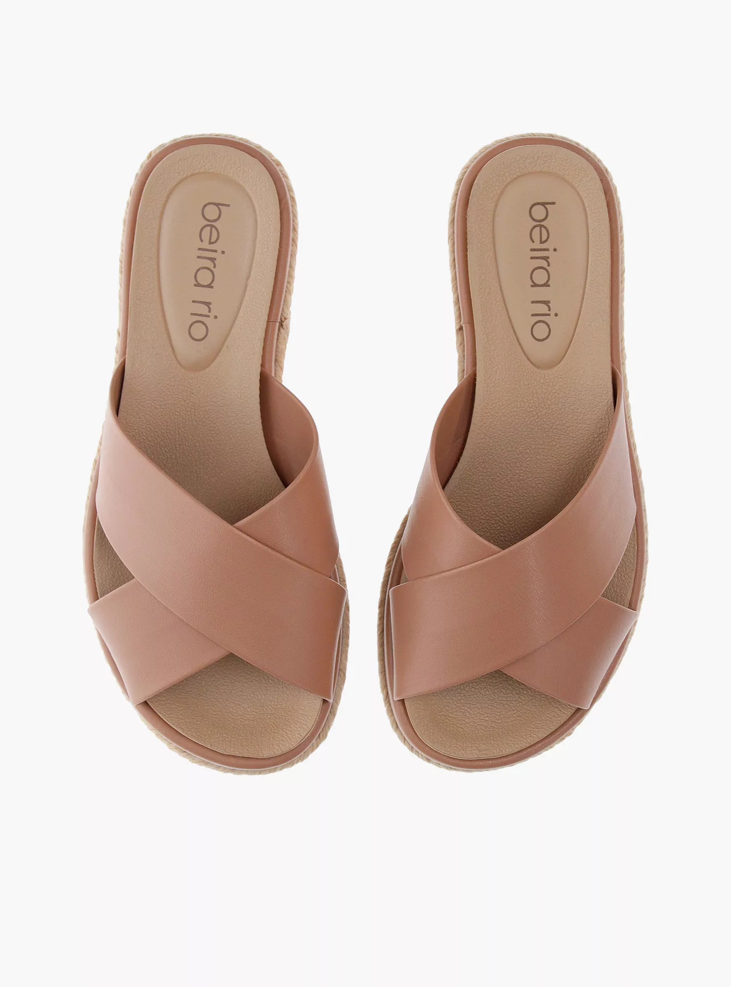 Beira Rio Napa Turim Slip on Sandals Nude 37