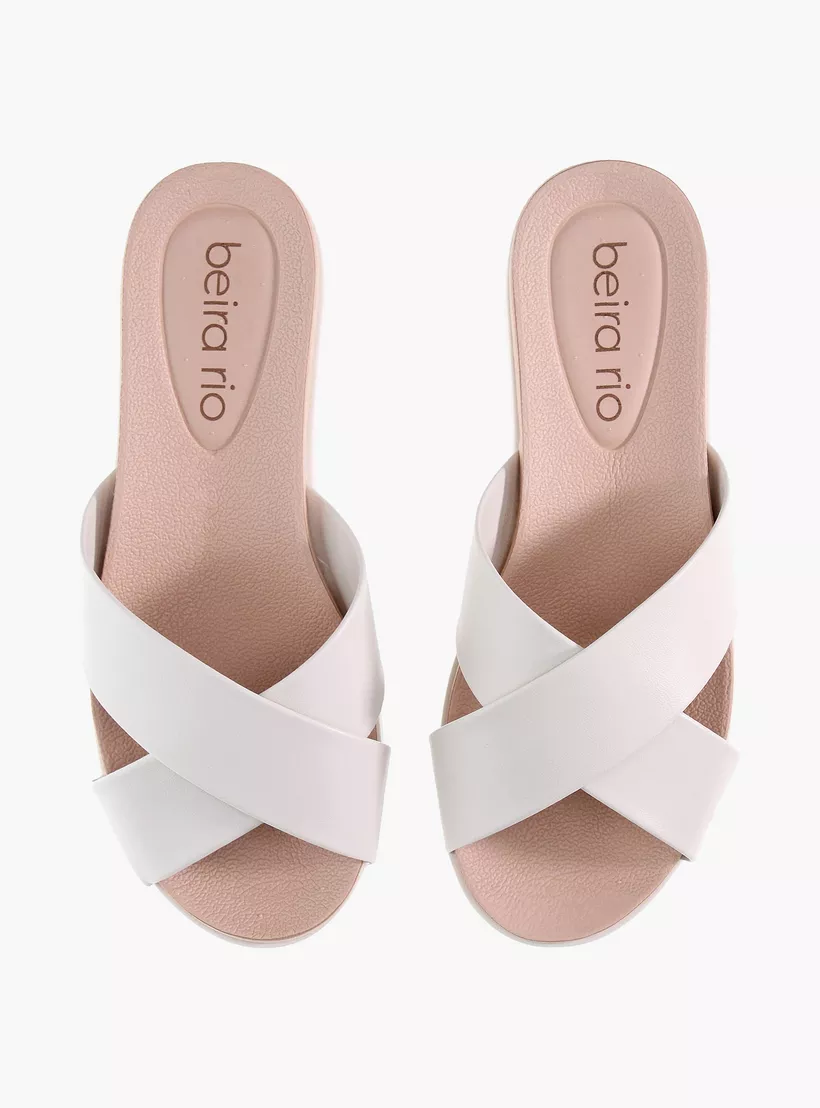 Beira Rio Napa Turim Slip on Sandals Off White 38