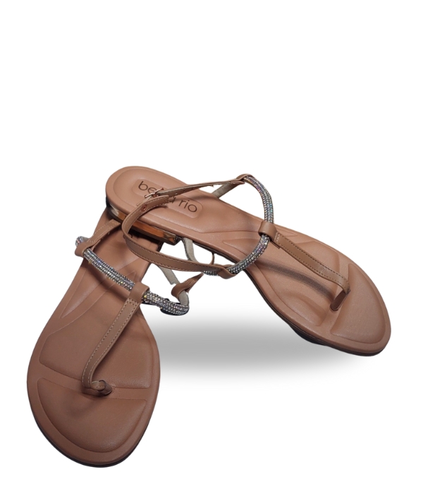 Beira Rio Tira Pronta Glam Aurra with Adjustable Strap Nude 37