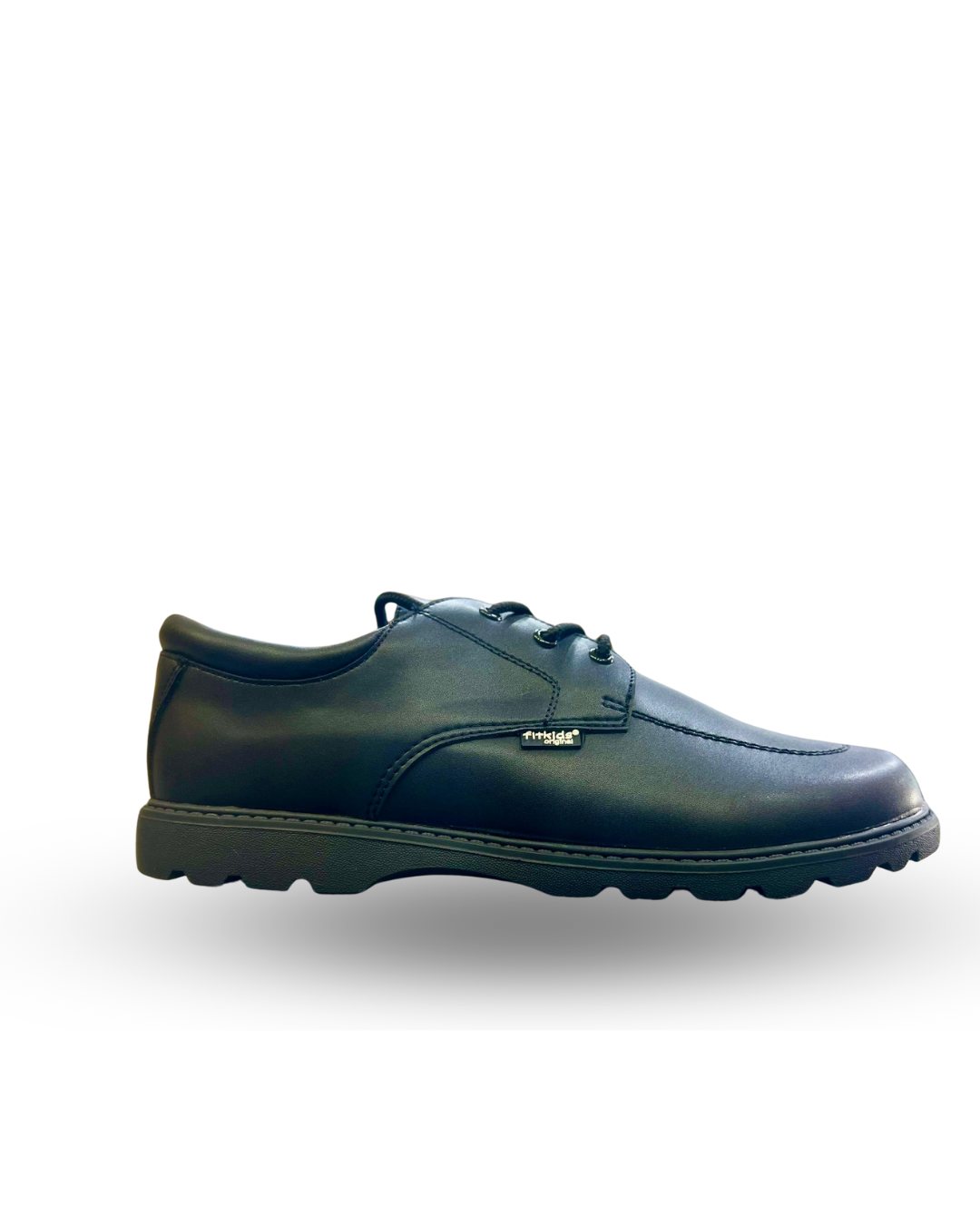 Fitkids Boys Classic School Shoes with Laces Black 35