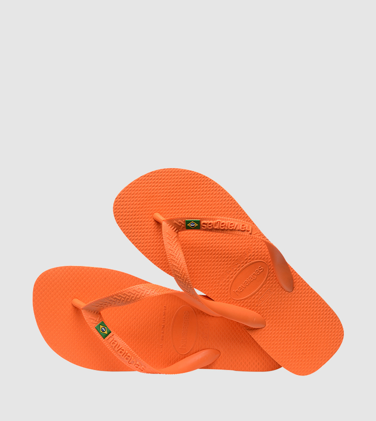 Havaianas Logo Flip Flop Orange 39/40