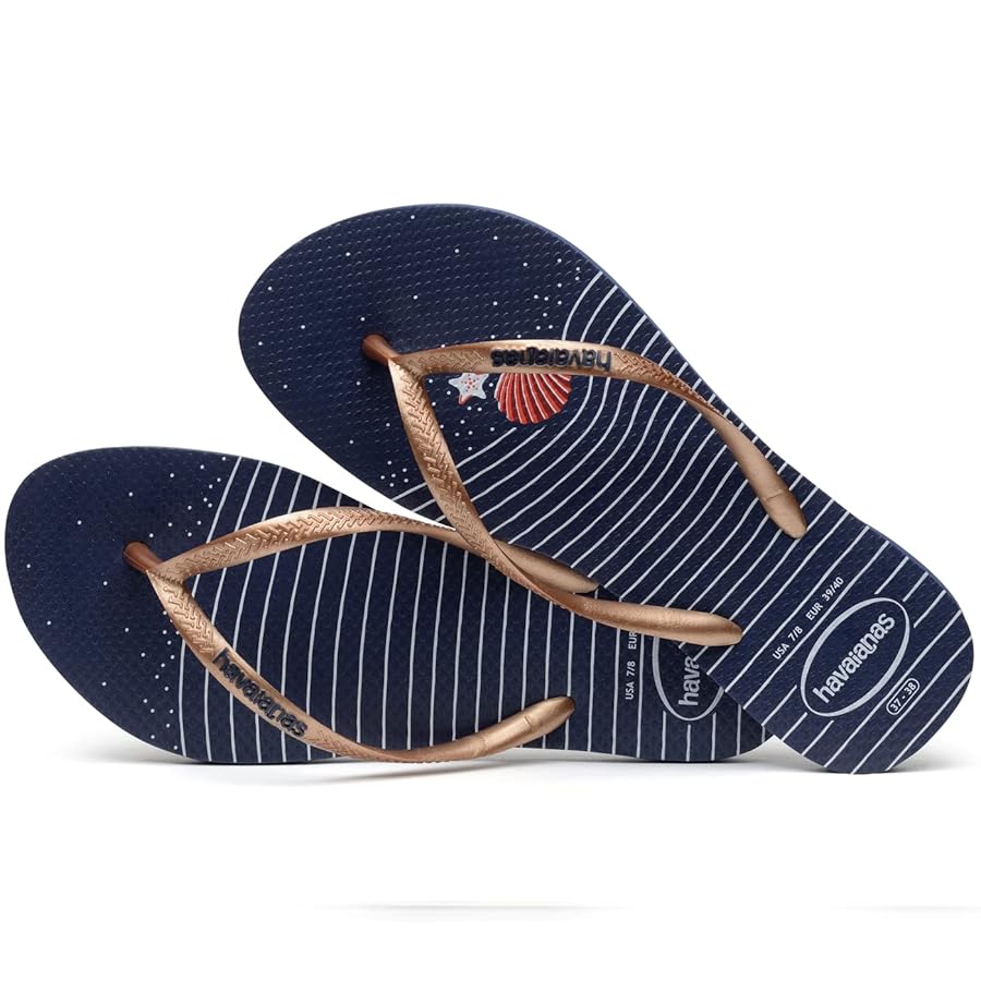 Havaianas Slim Nautical  Ocean-Inspired Flip Flops with Coastal Charm
