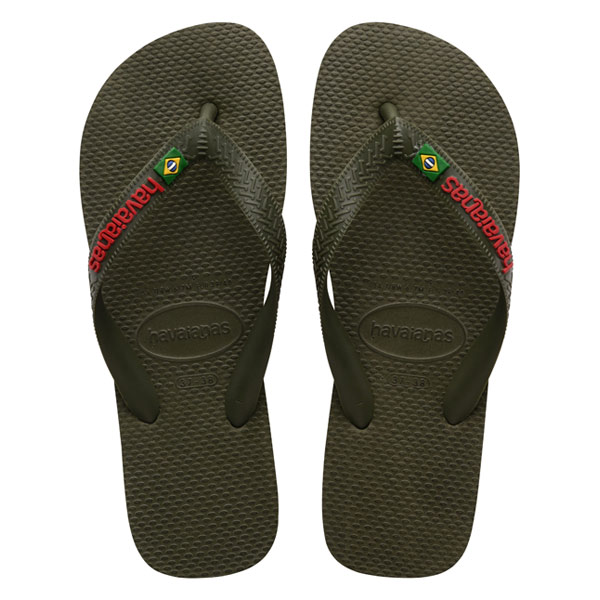 Havaianas Logo Flip Flop Darker Green 41/42