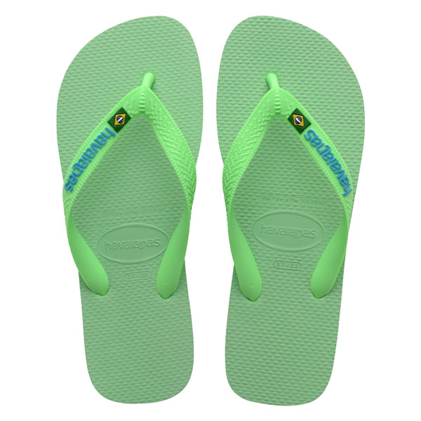 Havaianas Logo Flip Flop Green 43/44