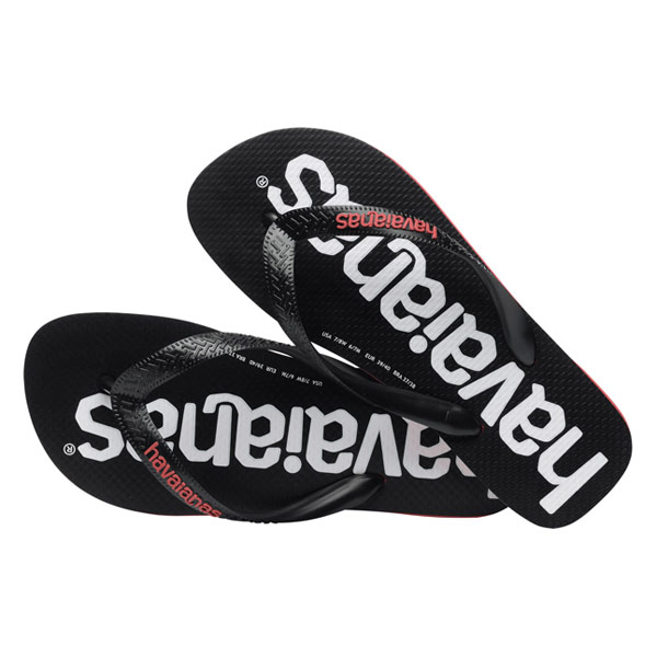 Havaianas Logomania Multi Color Flip flops Black/Red 39/40
