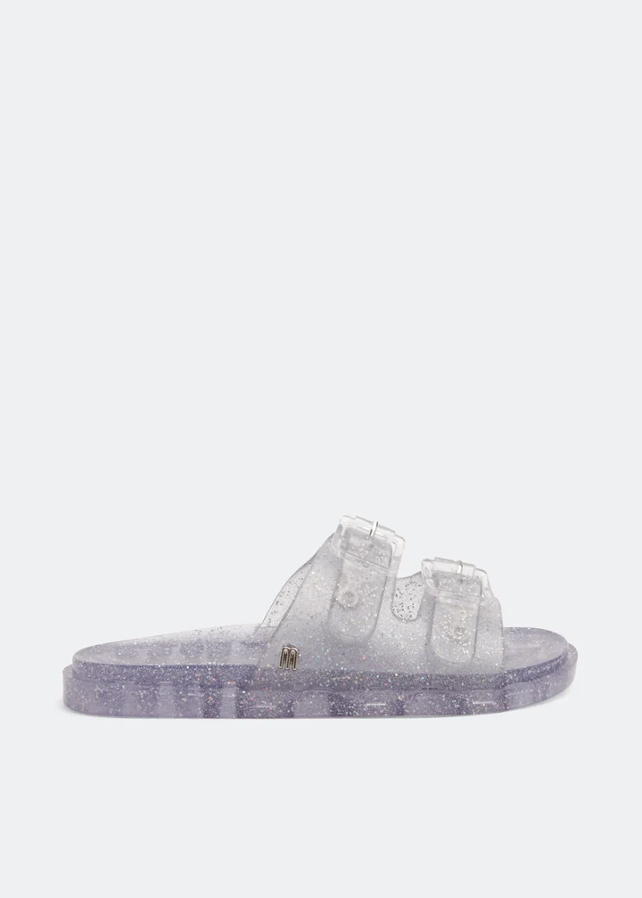 MINI MELISSA WIDE CLEAR GLITTER