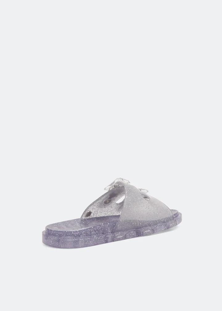 MINI MELISSA WIDE CLEAR GLITTER Silver 33