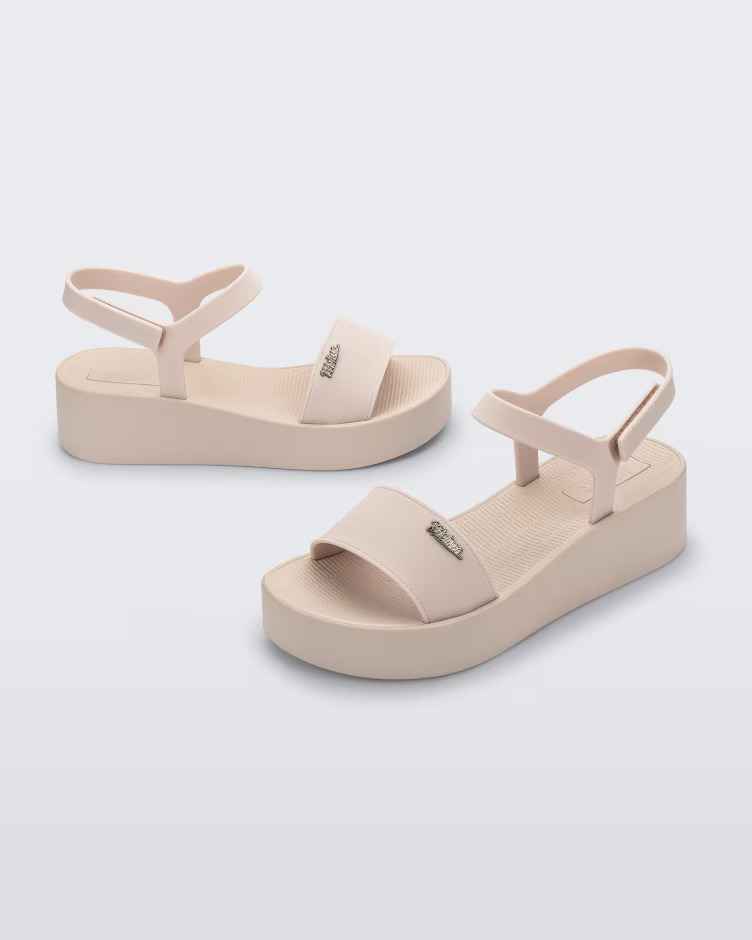 MELISSA SUN LAGUNA PLATFORM BEIGE 40