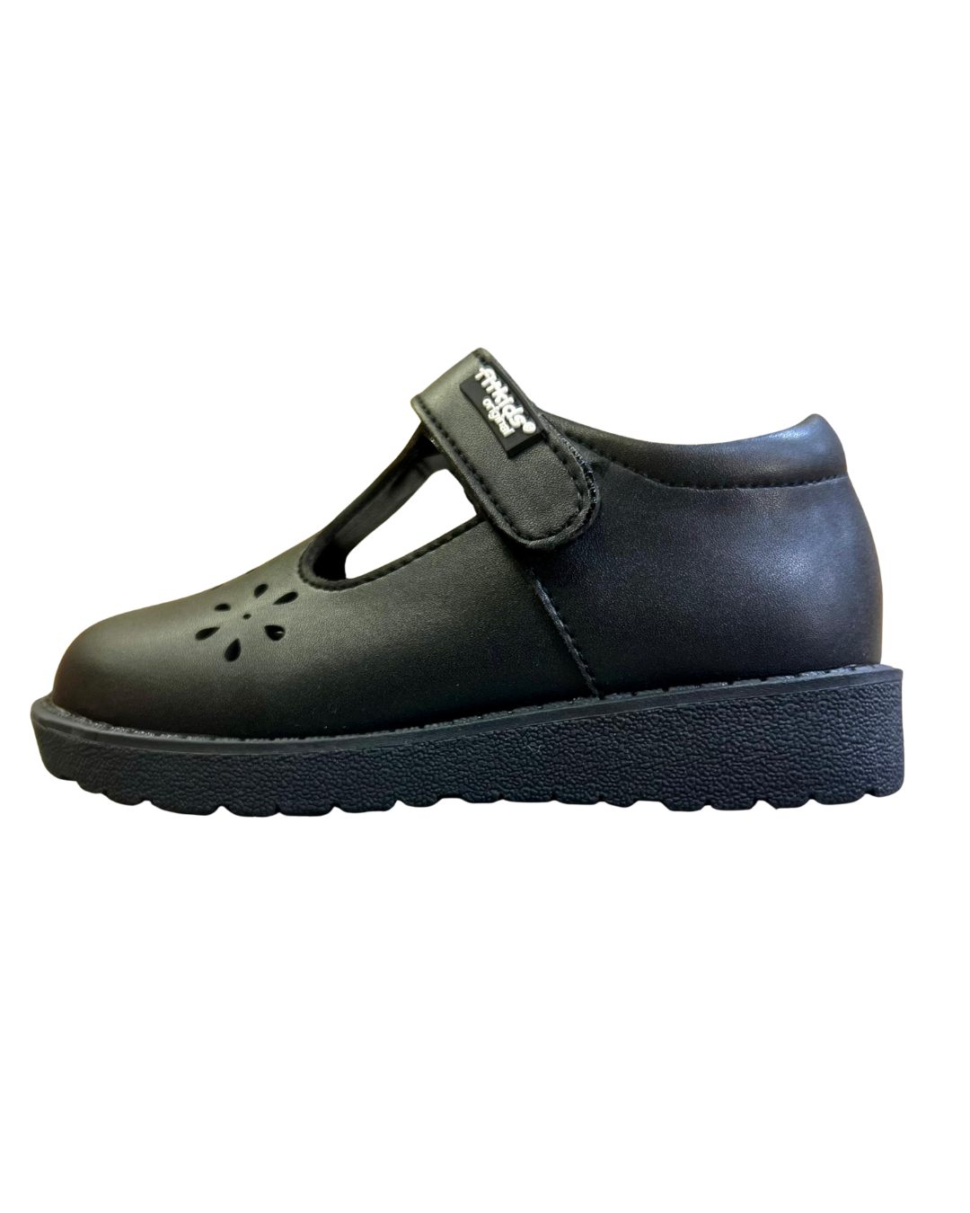 Fitkids Girls classic School Shoes with adjusted strap Black 31