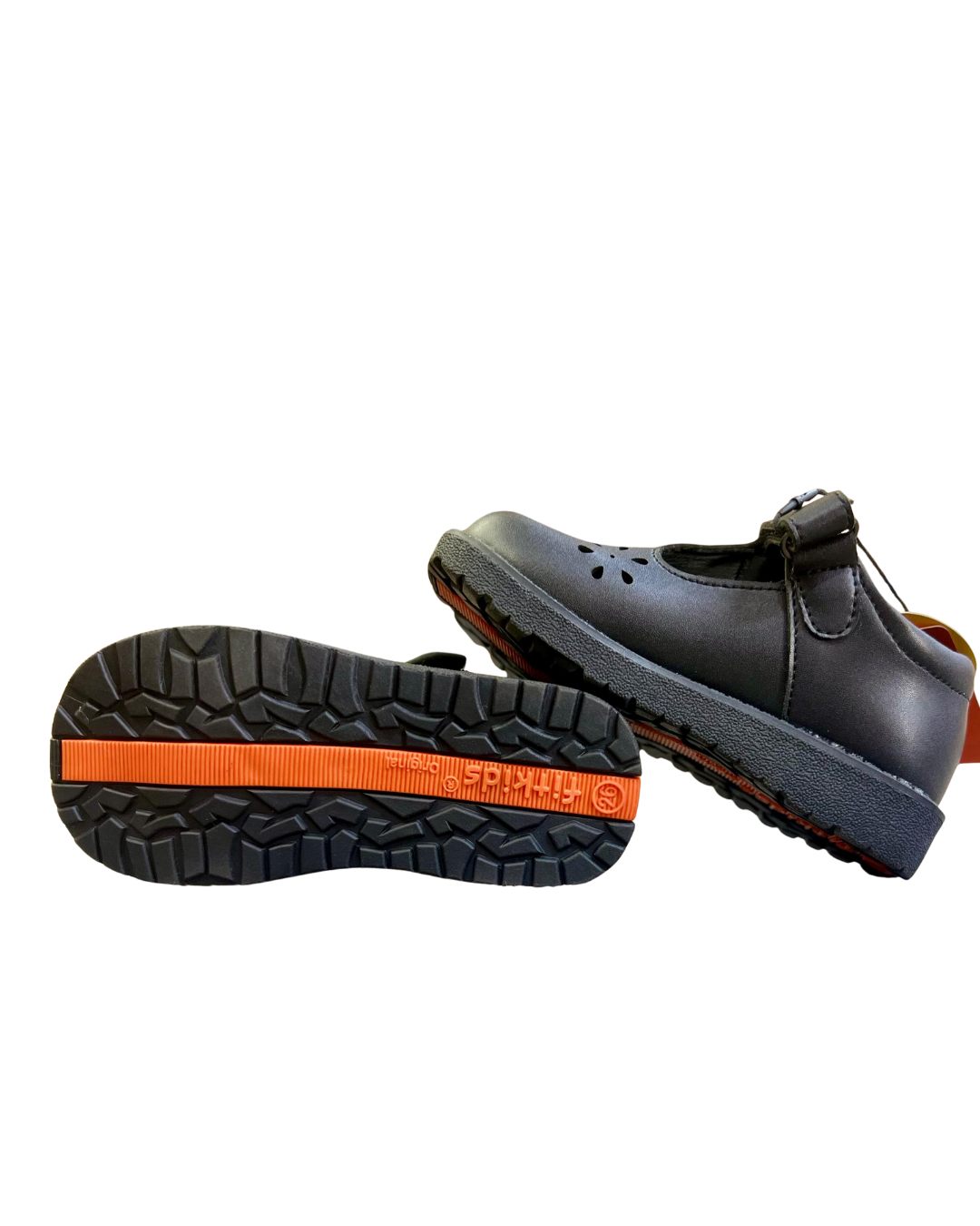 Fitkids Girls classic School Shoes with adjusted strap Black 31